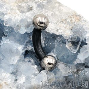 Niobium and Titanium Curved Barbell