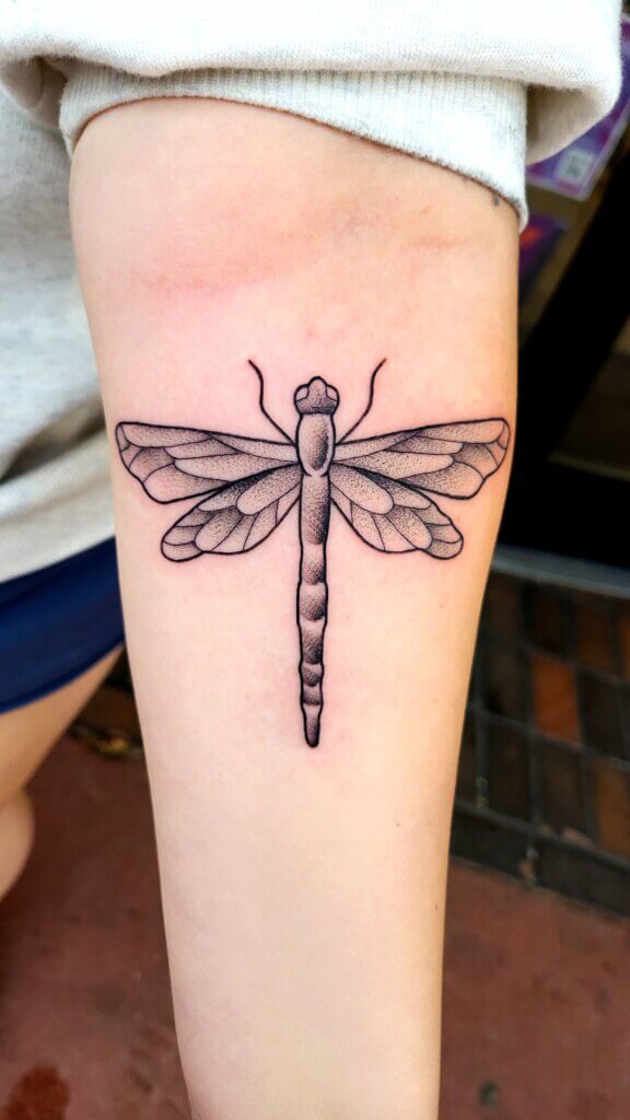 Minimalist fine line tattoo examples in Boulder CO