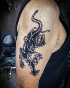 Traditional Panther Tattoo | Loveland CO
