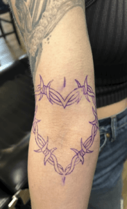 Tattoo placement in progress Tanner Hentges Loveland Colorado