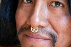 Septum Piercing gold jewelry Loveland Colorado