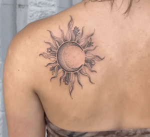 sun and moon tattoo Ty Knapp Loveland Colorado